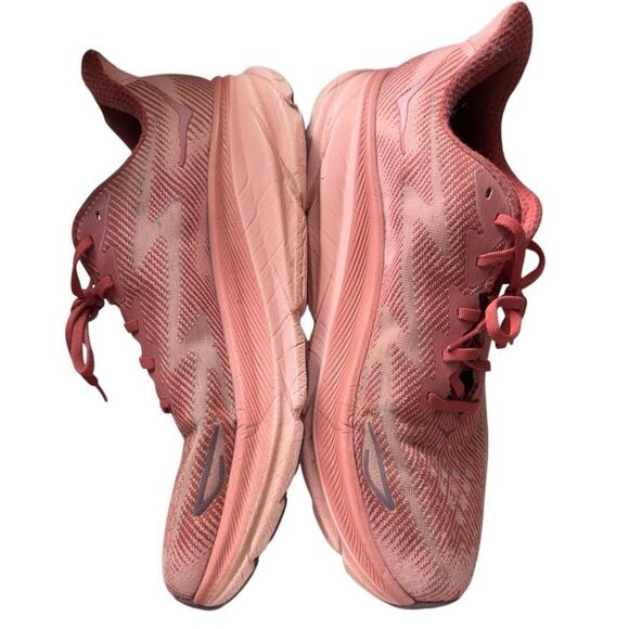 Hoka‎ One Clifton Running Sneakers Size 12B Red - Picture 3 of 14